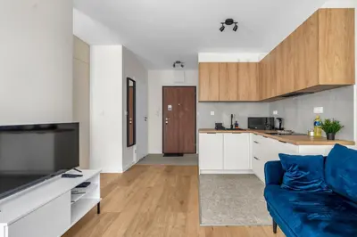 Kuchnia lub aneks kuchenny w obiekcie Żupnicza Apt - Parking and Balcony - by Rentujemy
