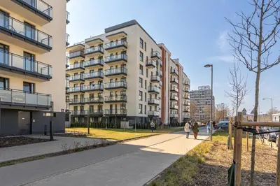 Budynek, w którym mieści się apartament