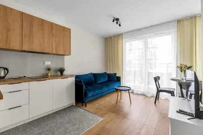 Kuchnia lub aneks kuchenny w obiekcie Żupnicza Apt - Parking and Balcony - by Rentujemy