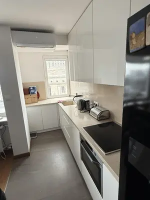 Kuchnia lub aneks kuchenny w obiekcie Stylish Central Apt, Palace view