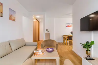 Telewizja i/lub zestaw kina domowego w obiekcie P&O Apartments Marszałkowska I