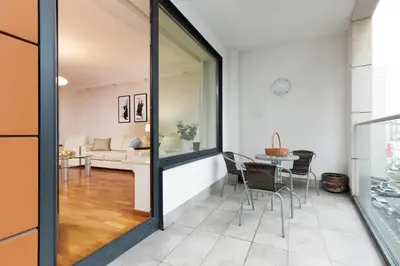 Część wypoczynkowa w obiekcie Apartament Lincoln Exclusive with AC in Warsaw by Renters Prestige