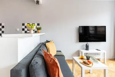 Telewizja i/lub zestaw kina domowego w obiekcie Jana Kilińskiego Apt 6 SuperApart - w sercu Starego Miasta