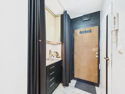 Kuchnia lub aneks kuchenny w obiekcie Intimate Studio Close to PGE Narodowy by Noclegi Renters