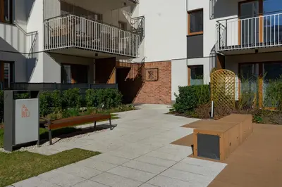 Budynek, w którym mieści się apartament