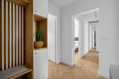 Plan piętra w obiekcie Warszawa Rakowiec Stylish Apartment by BookingHost