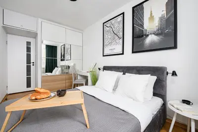 Część wypoczynkowa w obiekcie Lumina 2-room apart near Złote Tarasy