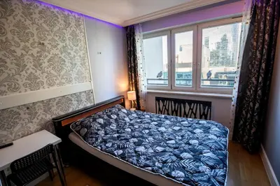 Łóżko lub łóżka w pokoju w obiekcie Apartament Wola Centrum Warszawa Łucka 15