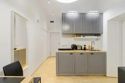 Kuchnia lub aneks kuchenny w obiekcie Warecka I Serviced Apartments