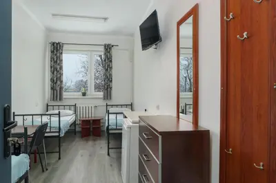 Telewizja i/lub zestaw kina domowego w obiekcie Hostel Pracowniczy za FSO