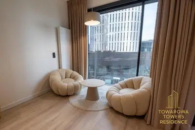 Część wypoczynkowa w obiekcie Towarowa Towers Suites