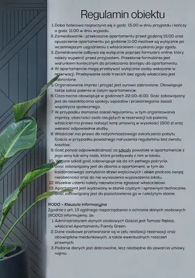 Plan piętra w obiekcie Apartament Family Green z garażem, klimatyzacją do 6 osób