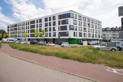 Budynek, w którym mieści się apartament