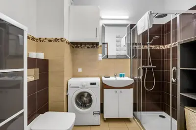 Łazienka w obiekcie Homey Comfort Stay Apartment by BookingHost