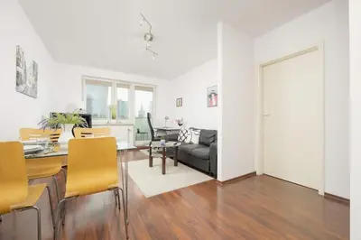 Część wypoczynkowa w obiekcie Beautiful City Apartment by Noclegi Renters