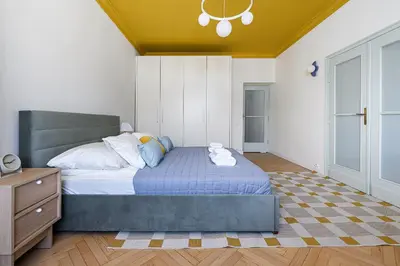 Łóżko lub łóżka w pokoju w obiekcie P&O Apartments Marszalkowska - Plac Zbawiciela