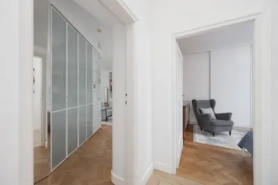Część wypoczynkowa w obiekcie Warsaw Central Apartment by Noclegi Renters