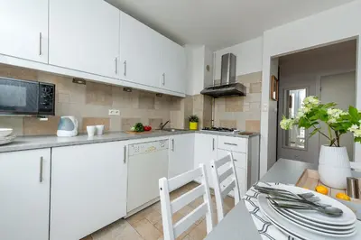 Kuchnia lub aneks kuchenny w obiekcie P&O Apartments Grzybowska II