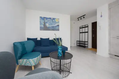 Część wypoczynkowa w obiekcie Bright Apartments Close to City Centre by Noclegi Renters