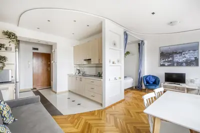 Kuchnia lub aneks kuchenny w obiekcie Labo Apartment Plac Teatralny