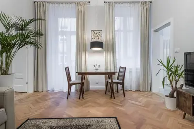 Telewizja i/lub zestaw kina domowego w obiekcie Varsovia Lux Suite