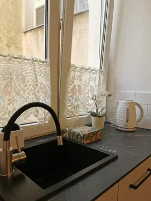 Kuchnia lub aneks kuchenny w obiekcie Varsovia Lux Suite