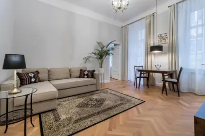 Część wypoczynkowa w obiekcie Varsovia Lux Suite