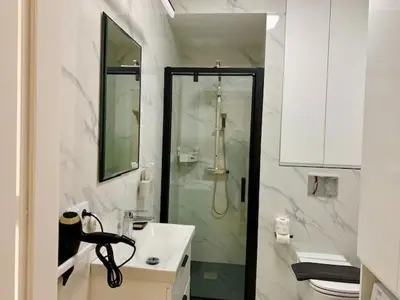 Łazienka w obiekcie Mei Apartment near Chopin Airport Warsaw