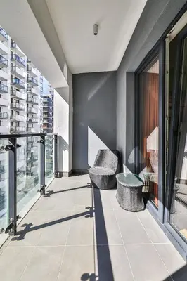 Balkon lub taras w obiekcie Kasprzaka 29 Wola Tower By Perfect Apart 414