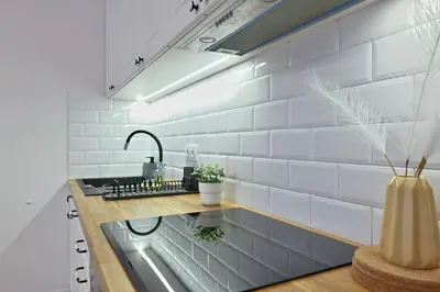 Kuchnia lub aneks kuchenny w obiekcie D&A Apartament Powiśle Solec PGE Narodowy
