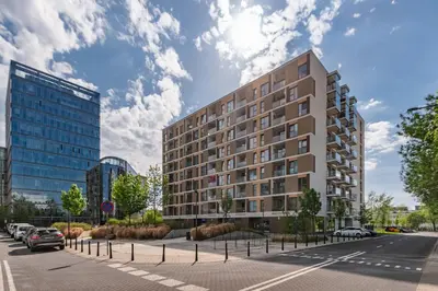 Budynek, w którym mieści się apartament