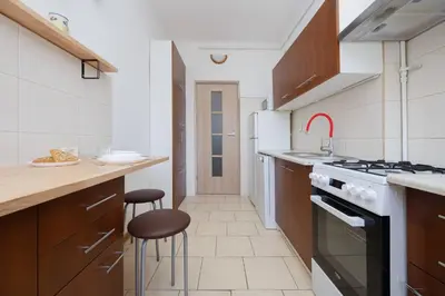 Kuchnia lub aneks kuchenny w obiekcie Śmiała Comfy Apartment Pet-friendly by Noclegi Renters