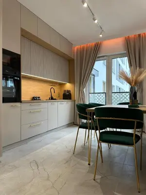 Kuchnia lub aneks kuchenny w obiekcie Golden Forest Apartment