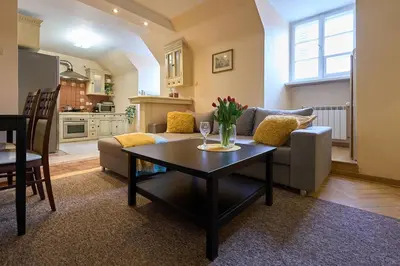 Kuchnia lub aneks kuchenny w obiekcie Old Town Vibe Premium Apartment Studio