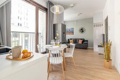 Część wypoczynkowa w obiekcie Koszykowa 51 SuperApart - With Parking, Near PKiN & Złotych Tarasów
