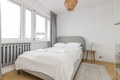 Łóżko lub łóżka w pokoju w obiekcie ShortStayPoland Górnośląska B78