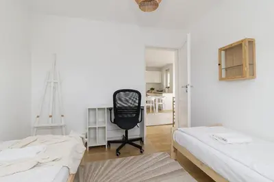 Łóżko lub łóżka w pokoju w obiekcie ShortStayPoland Górnośląska B78
