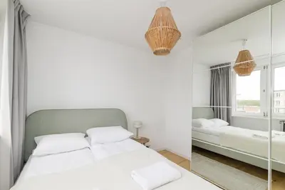 Łóżko lub łóżka w pokoju w obiekcie ShortStayPoland Górnośląska B78