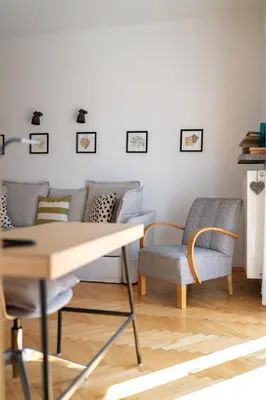 Część wypoczynkowa w obiekcie Warsaw Concierge Paryska
