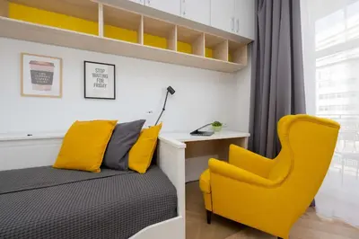 Część wypoczynkowa w obiekcie Targowa Bright Studio Close to PGE by Noclegi Renters