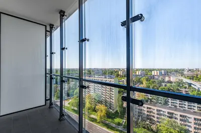Balkon lub taras w obiekcie Kasprzaka 29 E-J by Homeprime