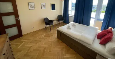 Łóżko lub łóżka w pokoju w obiekcie Polna Prime Apartment By Politechnika
