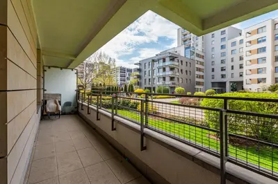 Balkon lub taras w obiekcie Obrzeżna 1 by Homeprime