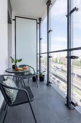 Balkon lub taras w obiekcie Kasprzaka Apt 749 SuperApart - Near EXPO and PKP Zachodnia