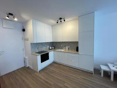 Kuchnia lub aneks kuchenny w obiekcie Dzielna Prime Apartment