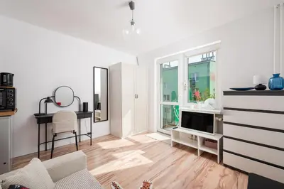 Plan piętra w obiekcie Okęcie Comfy Stay Studio by BookingHost