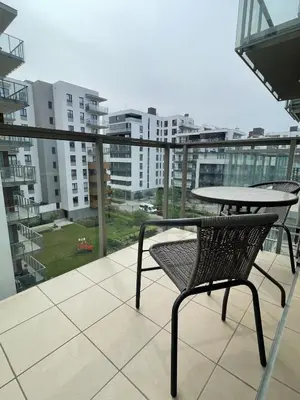 Balkon lub taras w obiekcie Cybernetyki Prime Apartment