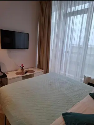 Łóżko lub łóżka w pokoju w obiekcie Zlatarooms 409