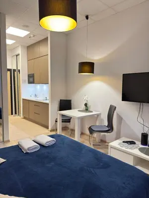 Telewizja i/lub zestaw kina domowego w obiekcie Zlatarooms 226