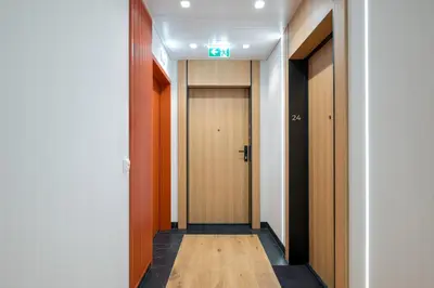 Plan piętra w obiekcie Towarowa Towers Premium Apartment by BookingHost